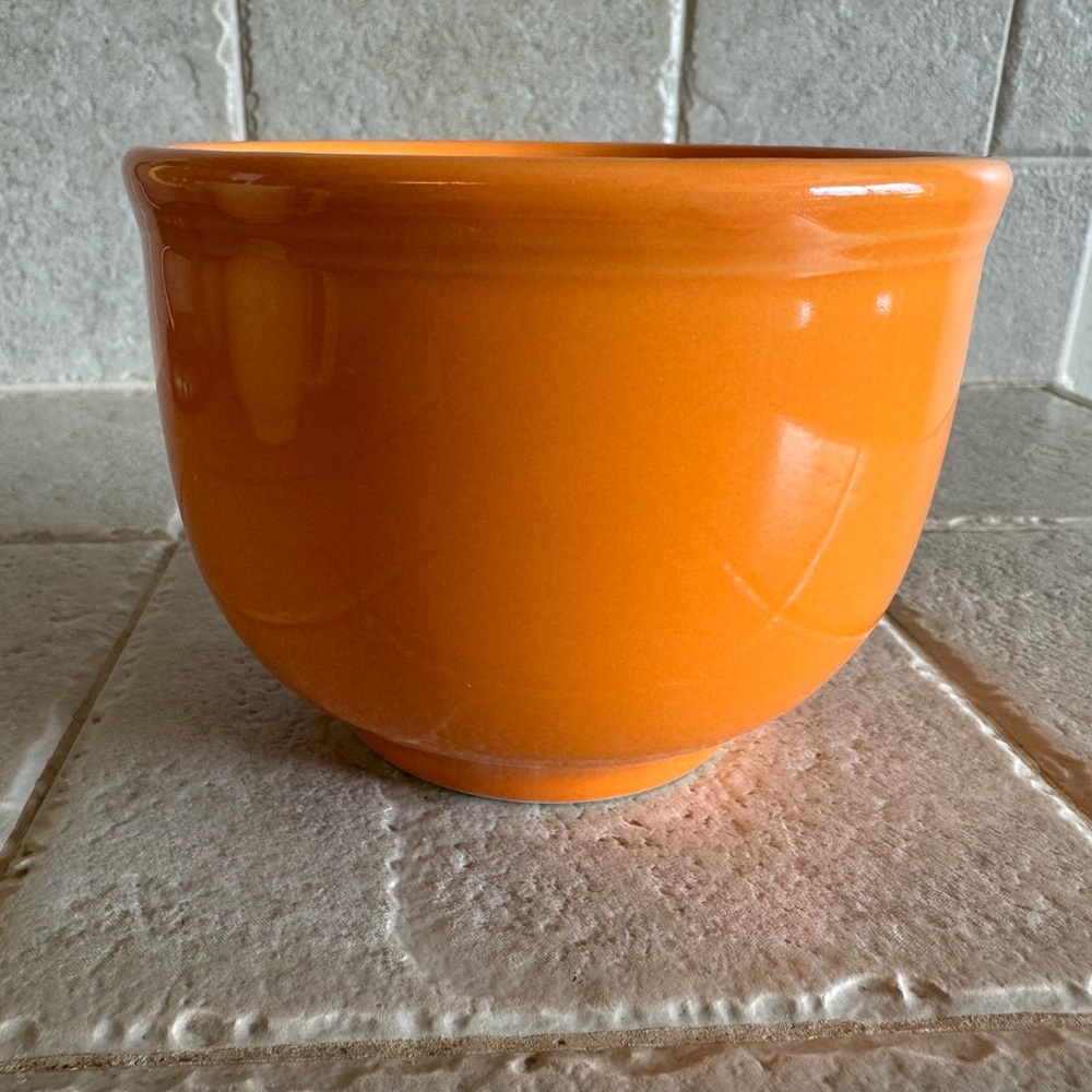 Retired Fiesta Tangerine Jumbo Bowl NWOT